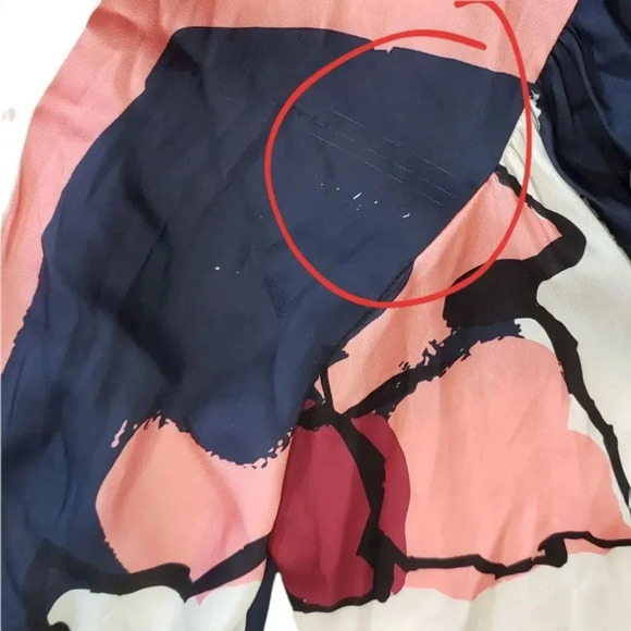 Tanya Taylor Pink Floral Satin Tie Front Avril Blouse S - Picture 4 of 6